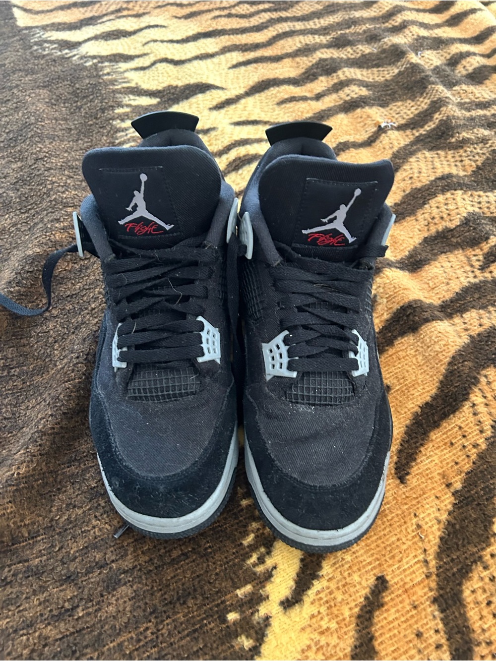 Jordan 4 Black Canvas